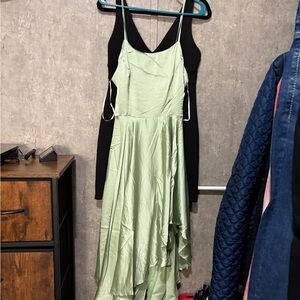 Lulu's Asymmetrical Light Green Dress